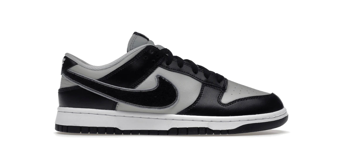 Nike Dunk Low Chenille Swoosh Black Grey